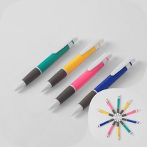 필기감좋은 특이한볼펜 똑딱이 볼펜 10P세트