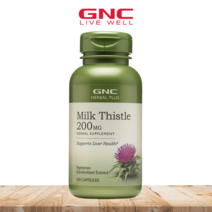 GNC 밀크씨슬 지엔씨 밀크시슬 실리마린 MilkThistle Silymarin, 1개, 100캡슐