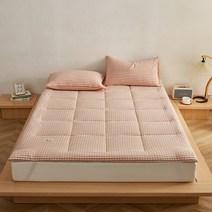 4cm토퍼 매트 사계절 극세사 양면 토퍼, Pink