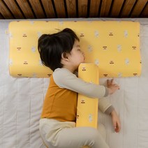한스펌킨 메모리폼 와이드베개 유아 아기 신생아베개 방수커버포함, [밤부]아콘_아이보리