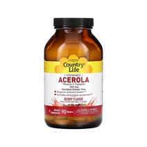 컨트리 라이프 아세로라 비타민 C 500mg 90츄어블, 90개