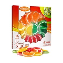 선물 상자에 담긴 Manischewitz 설탕에 절인 과일 조각 8온스 실제 주스로 제조 글루텐 프리 고과당 옥수수 시럽 없음 유월절 연중 사용을 위한 코셔