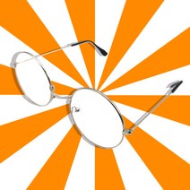 안경테 동그란 안경테 은색