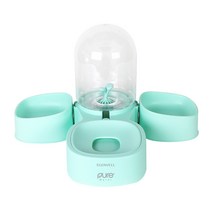 이고웰 반려동물 반자동 급식 급수기 3구형, 민트, 1개