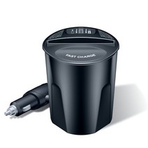 거치대 1PC 빠른 QI 무선 자동차 충전기 삼성 S10 S9 S8 S7 S6 아이폰 13 12X8 컵 전화 홀더 iphone, 01 Black