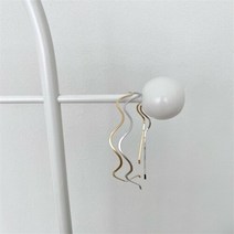 벨라도이 [BELLA.DOI] 메탈 웨이브 여성 헤어밴드, 실버/Free
