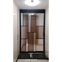 라임도어 슬림3연동 초슬림3연동 울트라3연동 현관중문 아파트중문 미닫이문 동탄 오산 평택 수원 안양 성남 시흥 안산, 화이트, 알루미늄왁구(분체도장)