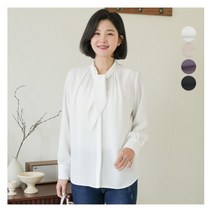 [김여사] 레블 숏타이 쉬폰 블라우스 엄마옷/마담옷/중년여성/40대/50대