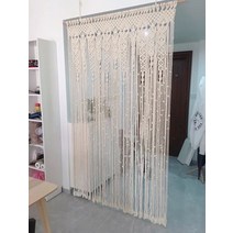 가벽커튼 실커튼 인테리어효과 까페 주방커튼 알파룸, 너비 100 높이 190+밤나무기둥
