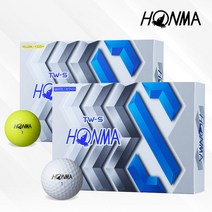 혼마 TW-S 골프공 3피스, 옐로우, 12개