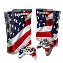 미국 영국 국기 스킨 스티커 커버 마이크로소프트 Xbox 360 콘솔 및 컨트롤러 데칼, 한개옵션1, 06 TN-XBOX 360-5061