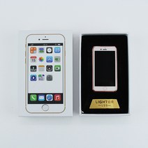 아이폰 라이터 usb 충전식 전기 터보 플라즈마 라이타, 로즈골드
