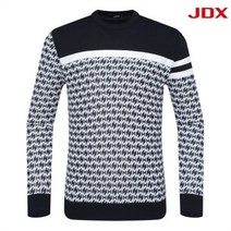 JDX 홈플러스몰01 남성골프웨어 봄 스웨트 전판 자가드 라운드니트 _ 네이비 X2SPT1341