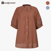 아날도바시니 레이스 볼륨소매 블라우스 AU07BL13M