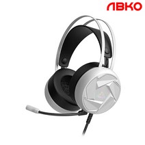 앱코 N300 가상 7.1 ENC 게이밍 헤드셋 (화이트), 1