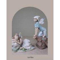 [앤틱/NL][세트] 야드로 요정 공주 엘프 왕자 7694 7690 오리지널 박스 포함 Lladro Privilege, 확인하였습니다.