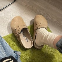 여성 슬리퍼 같은 스타일 전체 정품 가죽 여성 신발 소 가죽 슬리퍼 코르크 바닥 플랫 낚시 발가락 발가락 반 슬리퍼 신발