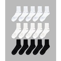 IL-O-GONG-CHIL 10PACK 1507 모노 트라우져 하프 삭스 화이트/스노우화이트/블랙 MONO TROUSER HALF SOCKS WHITE / SNOW BLACK