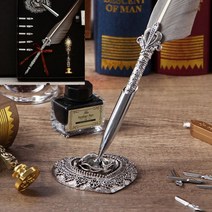 깃털 만년필 세트 그레이 국산만년필 만년필샵 펜선물