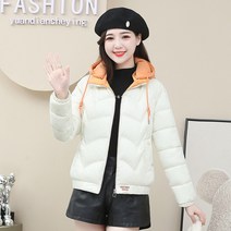 쇼트 패딩 패딩 여성 겨울옷 2022년 핫픽스 작은 키 후드 패딩 점퍼