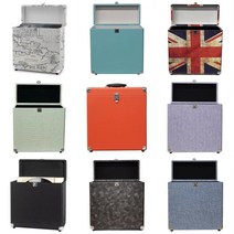 LP 보관함 레코드 이동식 정리함 진열 받침대 거치대, 빨간색