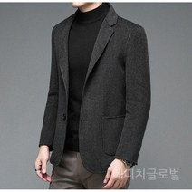 중년 남성 울 블레이저 자켓 비즈니스 캐주얼 싱글 버튼 재킷 40대 50대 직장인 아빠