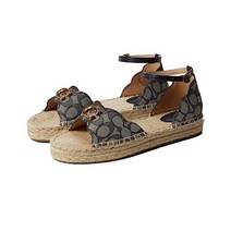 코치 딜런 자카드 에스파드리유 블루 샌들