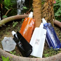 mplant 접이식 라이브에필 휴대용 물병500ml 재고768ea, 쿠팡엠플랜트 오렌지