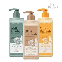 밀크바오밥 하이세라 바디워시 500ml (페어앤프리지마/미모사/버베나), 페어앤프리지아향