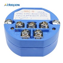 온도계측기 RTD PT100 0-200 도 온도 센서 송신기 모듈 DC 24V 4-20MA 감지기, 한개옵션1, 06 0-400 Celsuis 4-20MA