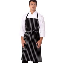 Chef Works 남성 A100-BCS 잉글리시 셰프 앞치마 스트라이프 요리사