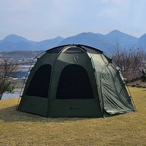나스카피 라피네 돔텐트 8각 대형 감성 쉘터, 라피네 카키(+그라운드시트), 라피네 카키(+그라운드시트)