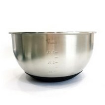 쿠킹플러스 실리콘믹싱볼(24cm 26cm) 스텐믹싱볼 믹싱볼 스텐볼 샐러드볼 베이킹볼 스테인레스 양푼, 24cm