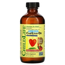 ChildLife 순수 북극 대구 간유 천연 딸기향 237ml(8fl oz)