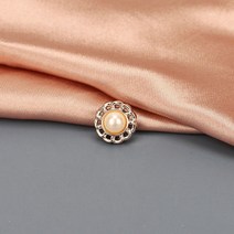 블라우스 셔츠 오픈방지 자석 옷핀 매너 브로치 뱃지 브로찌 배찌 H.해바라기진주