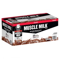 Muscle Milk 머슬밀크 단백질 드링크 쉐이크 초콜릿 18통