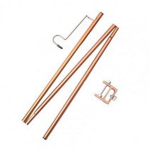 캠핑 야외 낚시 램프 랜턴 폴대 걸이 스탠드 테이블랜턴걸이 캠핑용등걸이, 커피 1, 협력사