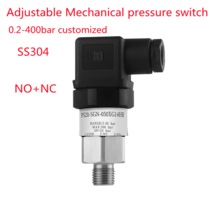 표준 기계식 압력 스위치 스테인레스 스틸 다이어프램 조정 가능한 오일 워터 피스, 3.550bar  NPT14 thread