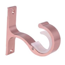 커튼 브래킷 봉 천장 후크 행거 벽 알루미늄 합금 더블, 3.Rose Gold
