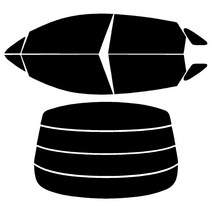 로톰 K5 측후면 썬팅필름 DIY 셀프 열차단 썬팅지, K5 3세대 (19-현재), RTF-7S 05 (진함), 기아