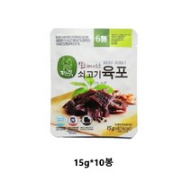 자연애벗 쇠고기육포 발효육포 42봉 세트, 15g, 10개