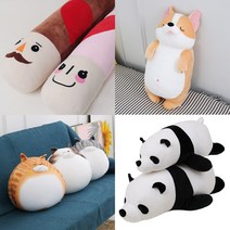 모찌 시바견 애착인형 누웁 시바 대형 국산 강아지 곰 고양이 거북이 여우 돌고래 바나나 펭귄 빼빼로데이, 6 눕시바(허니브라운100cm)