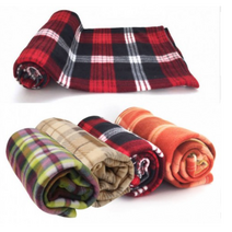 [CL]체크 중형 담요 폴라폴리스 무릎담요 대형