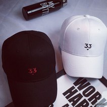 33볼캡 화이트 야구모자 캡모자 데일리 남자 여자