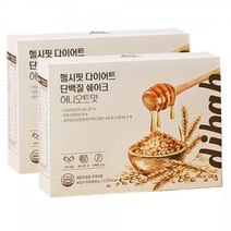 프롬바이오 디밥 헬시핏 다이어트 단백질 쉐이크 허니오트맛 40g 15포x2박스(1개월) 유통기한 2024-02-09, 단백질쉐이크 1개월+보틀 증정
