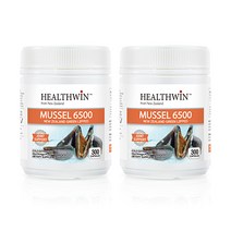 HEALTHWIN Mussel 헬스윈 초록잎홍합 맥스 6500mg 300캡슐 2팩 뉴질랜드, 1