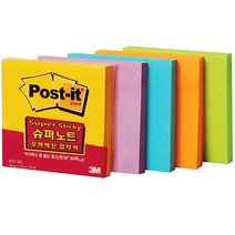 3M/포스트잇 강한점착용 654 노트 시리즈 (90매 변경), 네온핑크, 90매