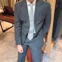 남자 캐쥬얼 수트 먹색 세미정장 겨울수트 하객룩 면접 결혼식예복 오피스룩