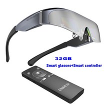 휴대폰용VR헤드셋 최신 3D 안드로이드 비디오 안경 ARVR 안경 가상 현실 OLED 화면 스마트 안경 HDMI USB 3D 안경 모바일 폰, 2.Glasses set 32GB