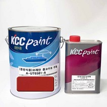 KCC 코레탄 톱코우트 중방식 선박용 우레탄 페인트 UT6581 2액형, 추천색상, RAL3000